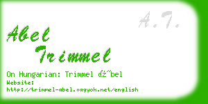 abel trimmel business card